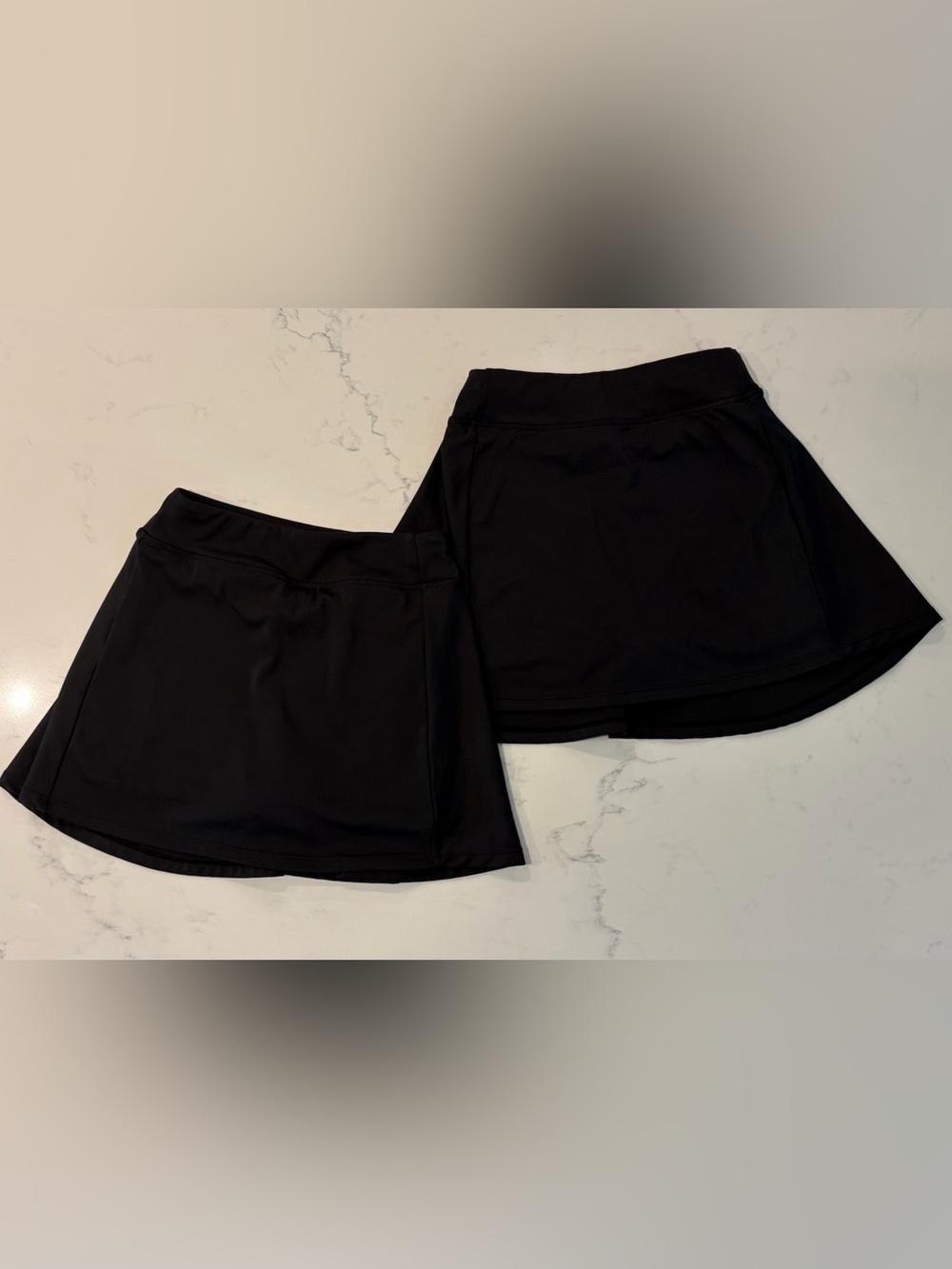 2 Girls' Black Athletic Skort - Classic Active Wear